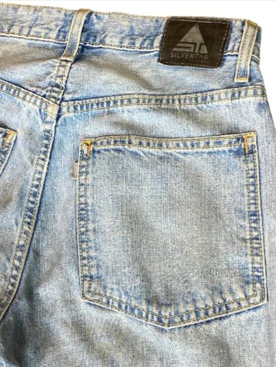 VTG Levi's SilverTab Relaxed Fit Jeans Light-Wash Blue Sz 30x32 #160K - Picture 5 of 10